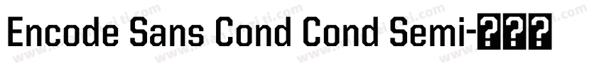 Encode Sans Cond Cond Semi字体转换